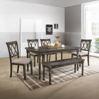 Claudia II - Dining Table - Weathered Gray ACME 