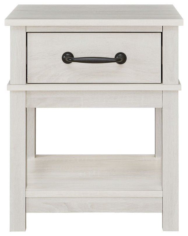 Dorrinson - White - One Drawer Night Stand Signature Design by Ashley® 