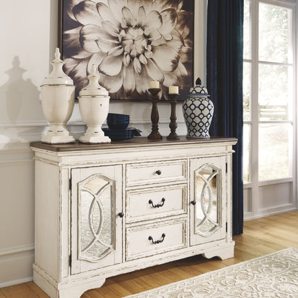 Realyn - Chipped White - Dining Room Server Ashley Furniture 