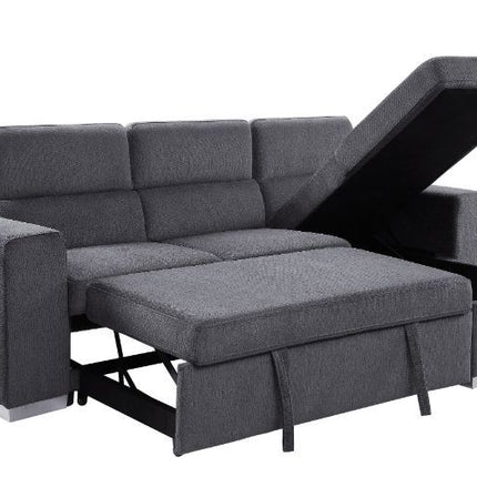 Natalie - Sectional Sofa - Gray Chenille ACME 