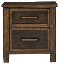 Thumbnail for Wyattfield - Brown / Beige - Two Drawer Night Stand - Tony's Home Furnishings