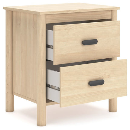 Cabinella - Tan - Two Drawer Night Stand Signature Design by Ashley® 