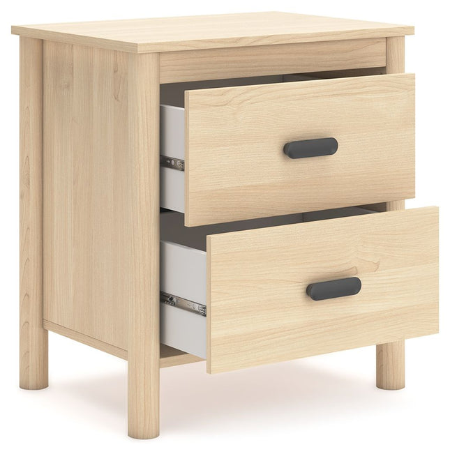 Cabinella - Tan - Two Drawer Night Stand Signature Design by Ashley® 