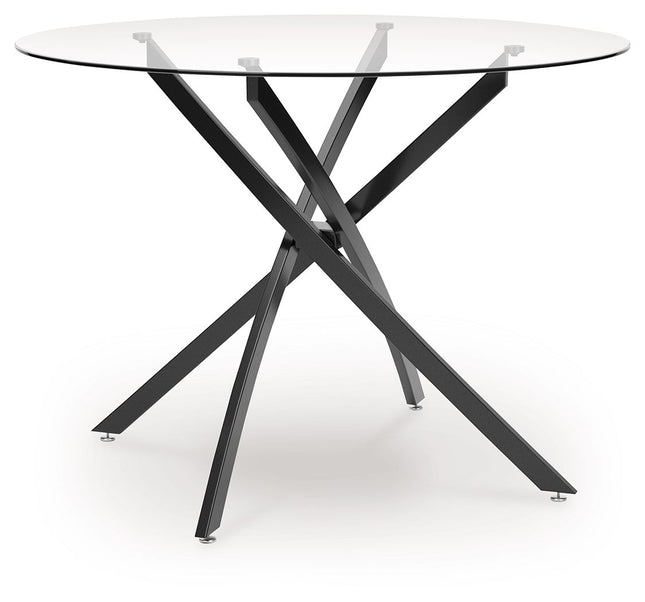 Pharwynn - Black - Round Dining Room Table Signature Design by Ashley® 