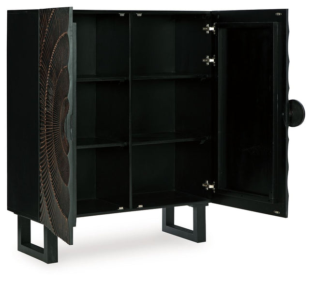 Fosterman - Distressed Black - Accent Cabinet Signature Design by Ashley® 