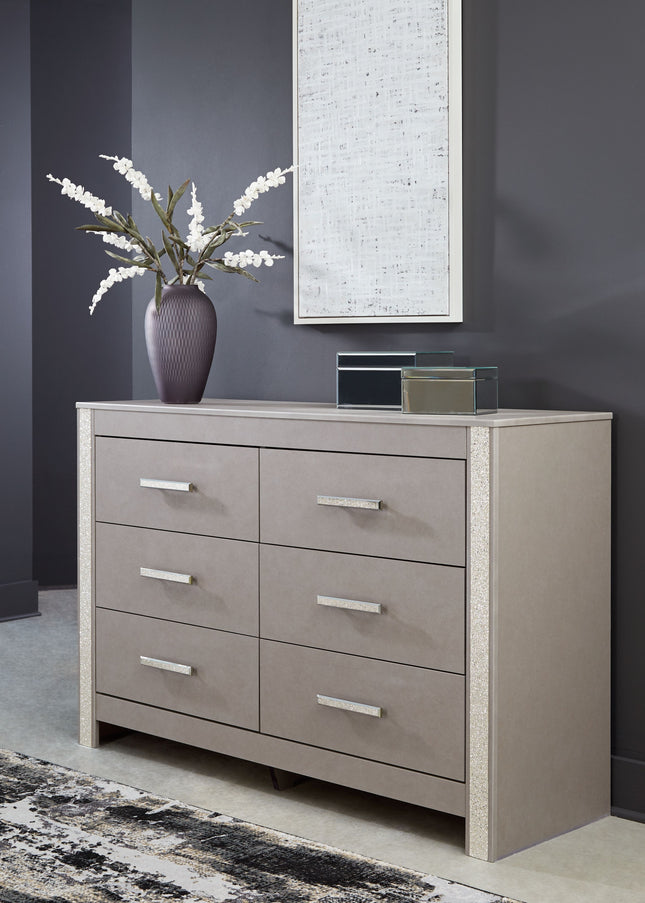 Surancha - Gray - Six Drawer Dresser Signature Design by Ashley® 