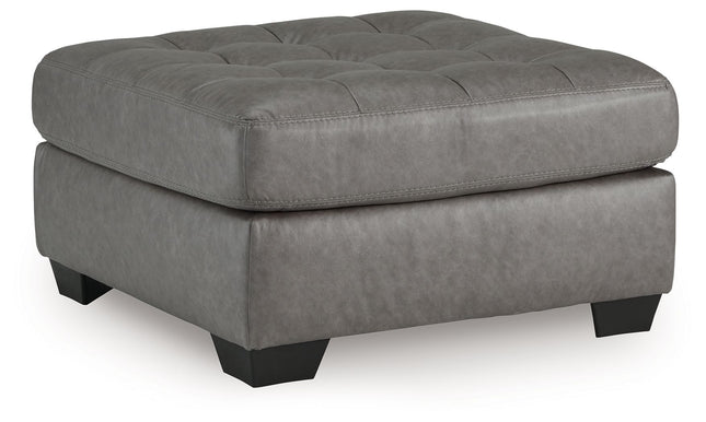 Clairette Court - Alloy - Oversized Accent Ottoman Benchcraft® 