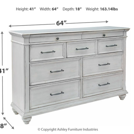 Kanwyn - Dresser, Mirror Ashley Furniture 