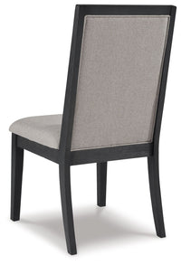 Thumbnail for Foyland - Light Gray / Black - Dining Uph Side Chair (Set of 2) - Tony's Home Furnishings