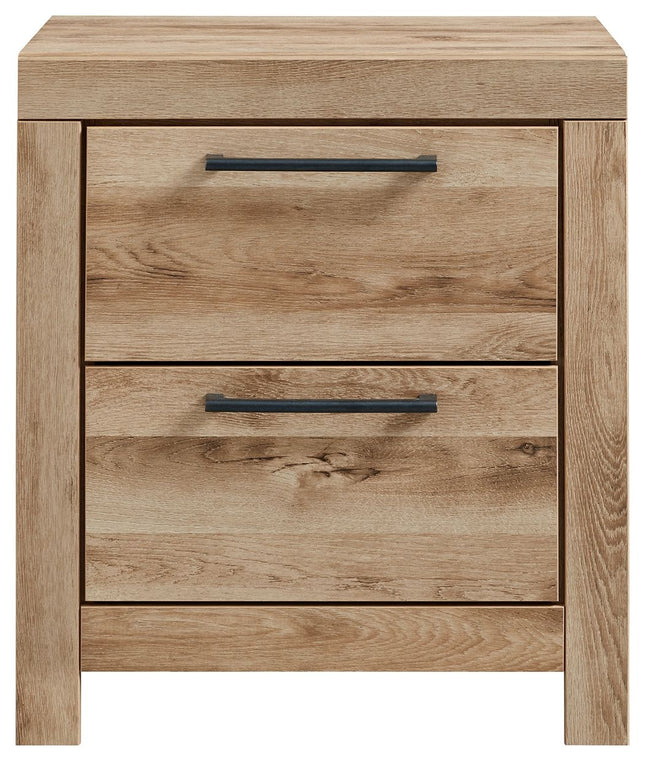 Hyanna - Tan Brown - Two Drawer Night Stand Signature Design by Ashley® 