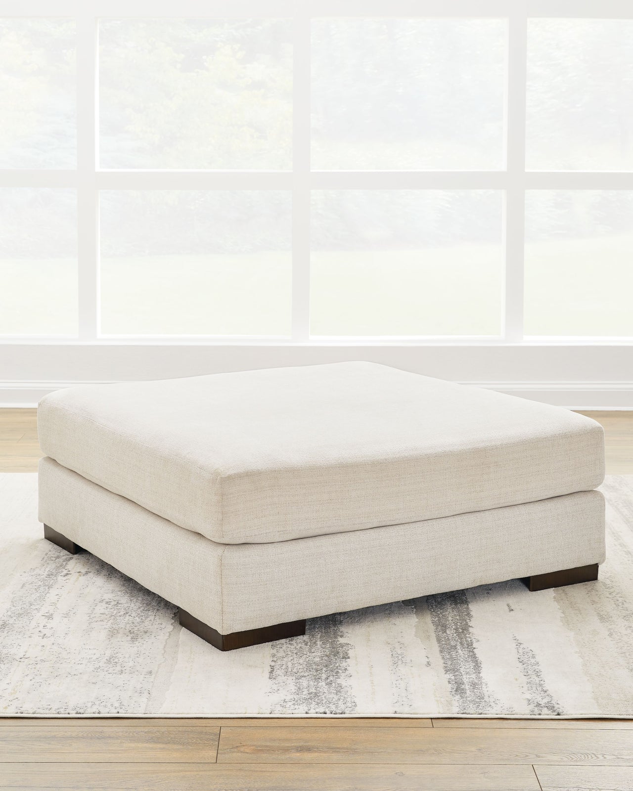 Lyndeboro - Natural - Oversized Accent Ottoman - Tony's Home Furnishings