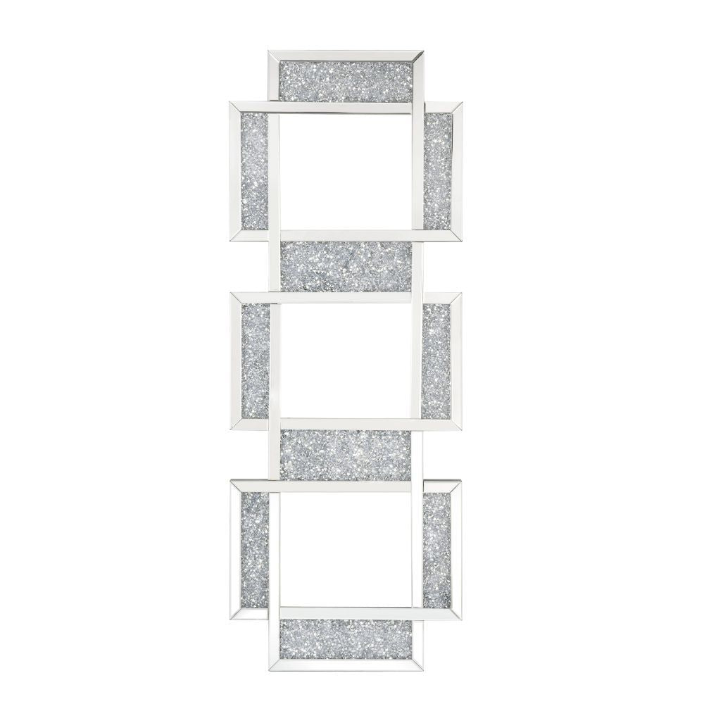 Noralie - Wall Decor - Mirrored & Faux Diamonds - 63" - Tony's Home Furnishings