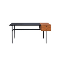 Oaken - Desk - Honey Oak & Black - Tony's Home Furnishings