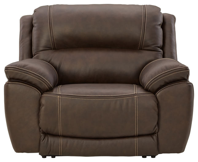 Dunleith - Chocolate - Zero Wall Recliner W/pwr Hdrst Ashley Furniture 