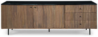 Thumbnail for Barnford - Brown / Black - Accent Cabinet - Tony's Home Furnishings