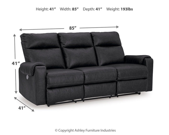 Axtellton - Carbon - Power Reclining Sofa Signature Design by Ashley® 