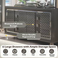 Sawyer - Dresser - Metallic Gray - Tony's Home Furnishings