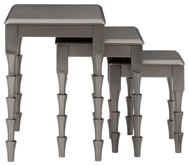 Larkendale - Metallic Gray - Accent Table Set (Set of 3) Ashley Furniture 