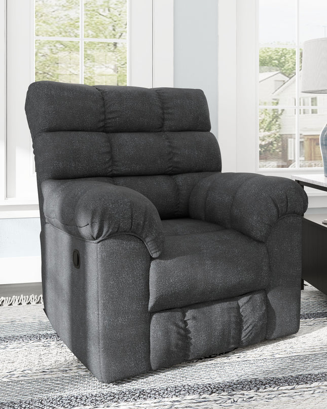 Wilhurst - Marine - Swivel Rocker Recliner Ashley Furniture 