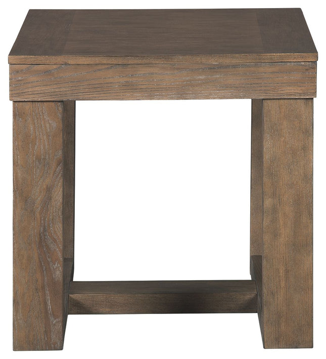 Cariton - Gray - Square End Table Ashley Furniture 