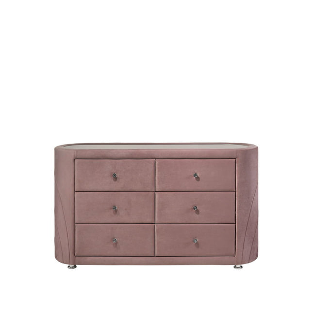 Salonia - Dresser - Pink Velvet ACME 