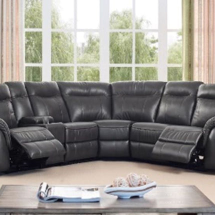 Atlas - Sectional Sofa - Black ACME 