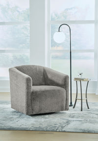 Thumbnail for Bramner - Charcoal - Swivel Accent Chair - Tony's Home Furnishings