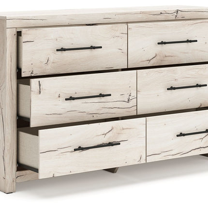 Lawroy - Light Natural - Six Drawer Dresser Benchcraft® 