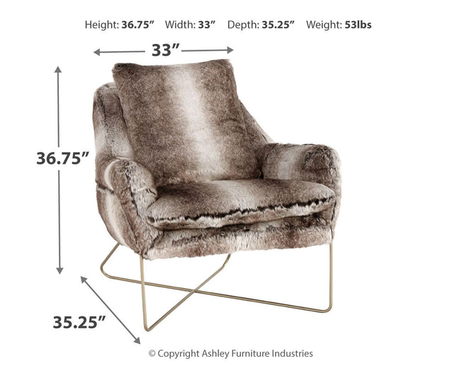 Wildau - Gray - Accent Chair Ashley Furniture 