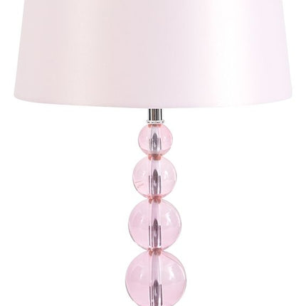 Letty - Pink - Crystal Table Lamp Ashley Furniture 