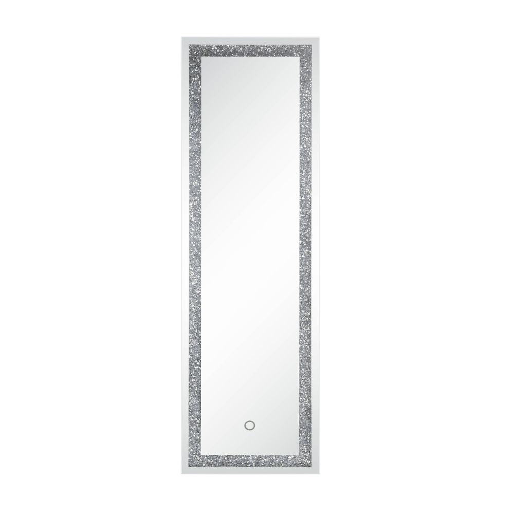 Noralie - Floor Mirror - Mirrored & Faux Diamonds - 60" ACME 