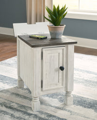 Thumbnail for Havalance - White / Gray - Chair Side End Table - Tony's Home Furnishings