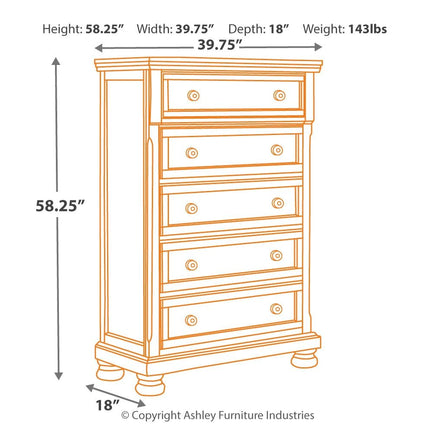 Porter - Rustic Brown - Chest Ashley Furniture 