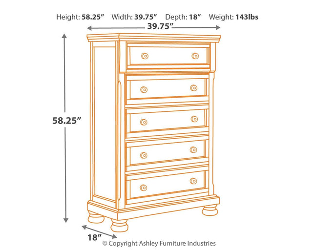 Porter - Rustic Brown - Chest Ashley Furniture 