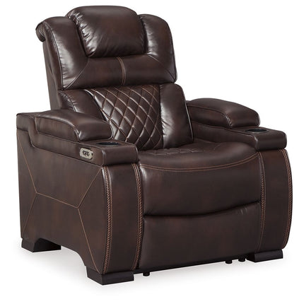 Warnerton - Brown Dark - Pwr Recliner/Adj Headrest Signature Design by Ashley® 