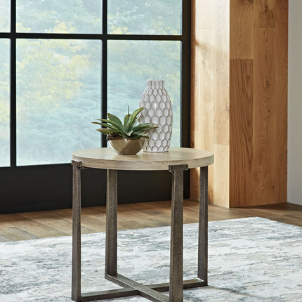 Dalenville - Gray - Round End Table Signature Design by Ashley® 