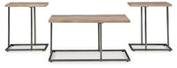 Albreane - Grayish Brown / Black - Occasional Table Set (Set of 3)