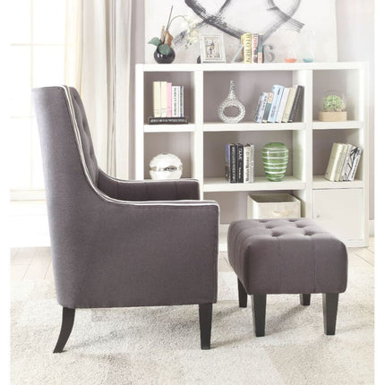 Ophelia - Accent Chair - Black Linen ACME 