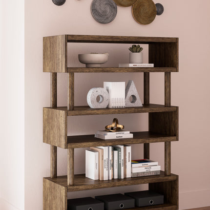 Austanny - Warm Brown - Bookcase Signature Design by Ashley® 