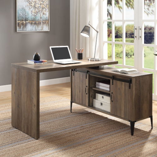 Zakwani - Writing Desk - Rustic Oak - Tony's Home Furnishings