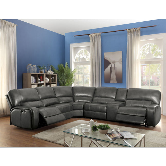 Saul - Power Motion Sectional Sofa - Gray - Tony's Home Furnishings