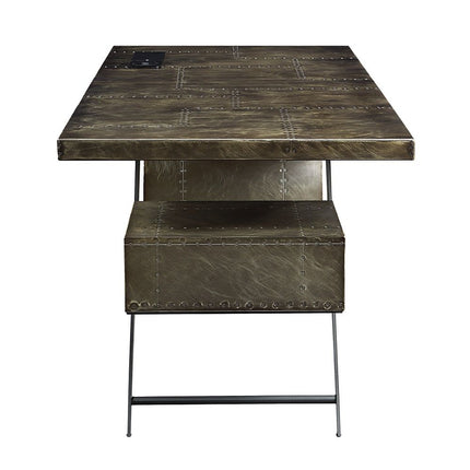 Brancaster - Executive Writing Desk With USB - Bronze ACME 