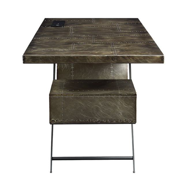 Brancaster - Executive Writing Desk With USB - Bronze ACME 