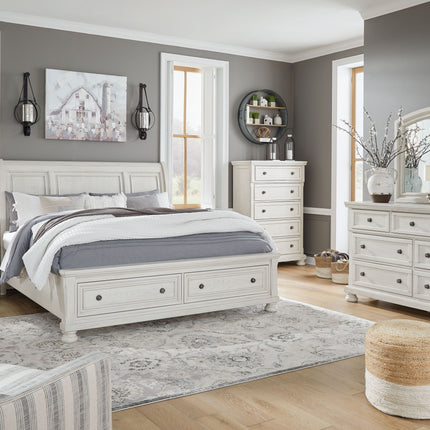 Robbinsdale - Antique White - Dresser, Mirror Ashley® 