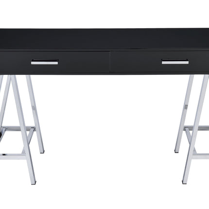 Coleen - Desk - Black High Gloss & Chrome ACME 