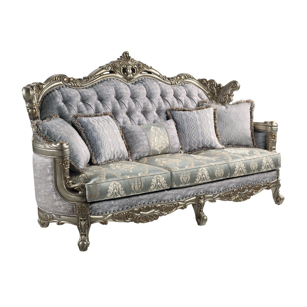 Miliani - Sofa With 5 Pillows - Antique Bronze - Tony's Home Furnishings