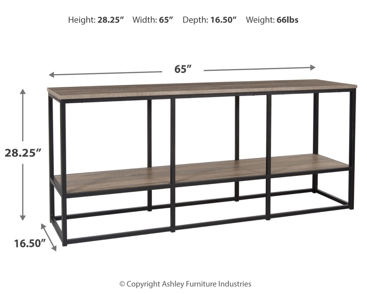 Wadeworth - Brown / Black - Extra Large TV Stand - Tony's Home Furnishings