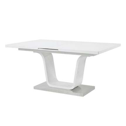 Kamaile - Dining Table With Leaf - White High - Tony's Home Furnishings