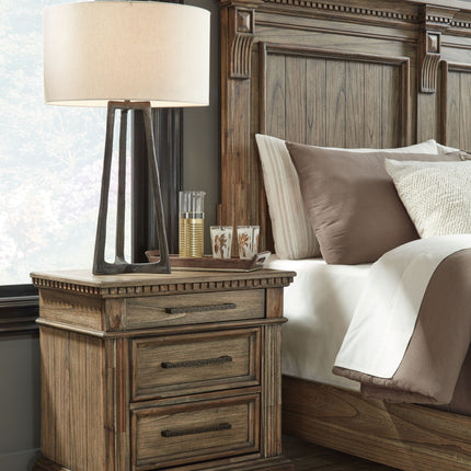 Markenburg - Brown - Three Drawer Night Stand Signature Design by Ashley® 