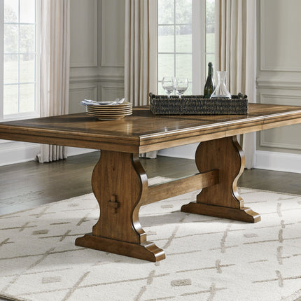 Sturlayne - Brown - Rectangular Dining Room Extension Table Benchcraft® 